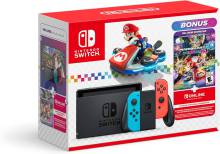 CONSOLE NINTENDO SWITCH BLEU ET ROUGE - MARIO KART 8 INCLUT