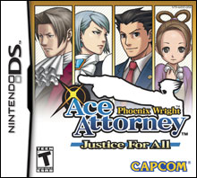 PHOENIX WRIGHT JUSTICE FOR ALL DS