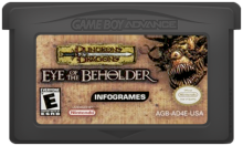 D&D : EYE OF THE BEHOLDER - GBA - JEU SEUL