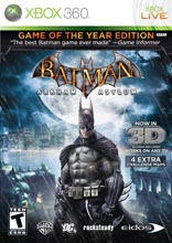 BATMAN: ARKHAM ASYLUM GAME OF THE YEAR 3D XBOX360